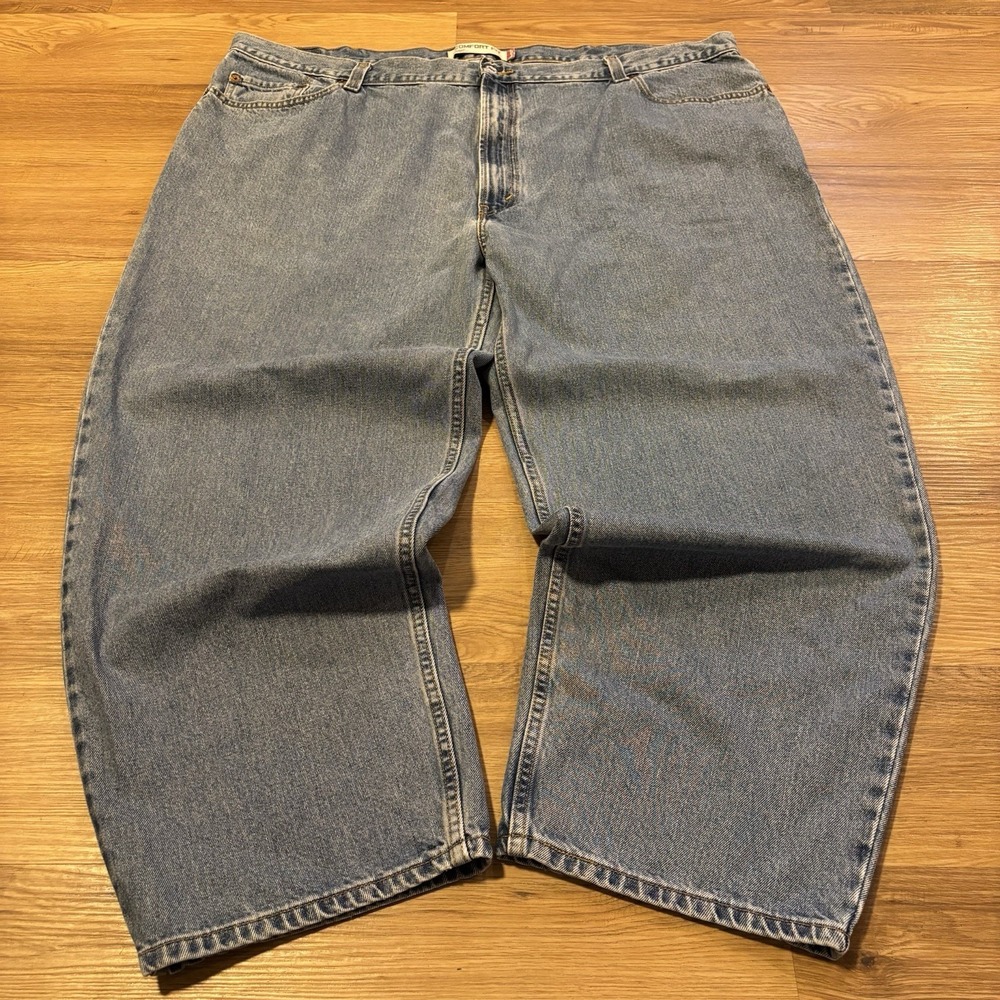 Levis 560 Jeans Mens 50x29 (Fits 48x29) Blue Denim Loose Comfort Baggy Taper Y2K